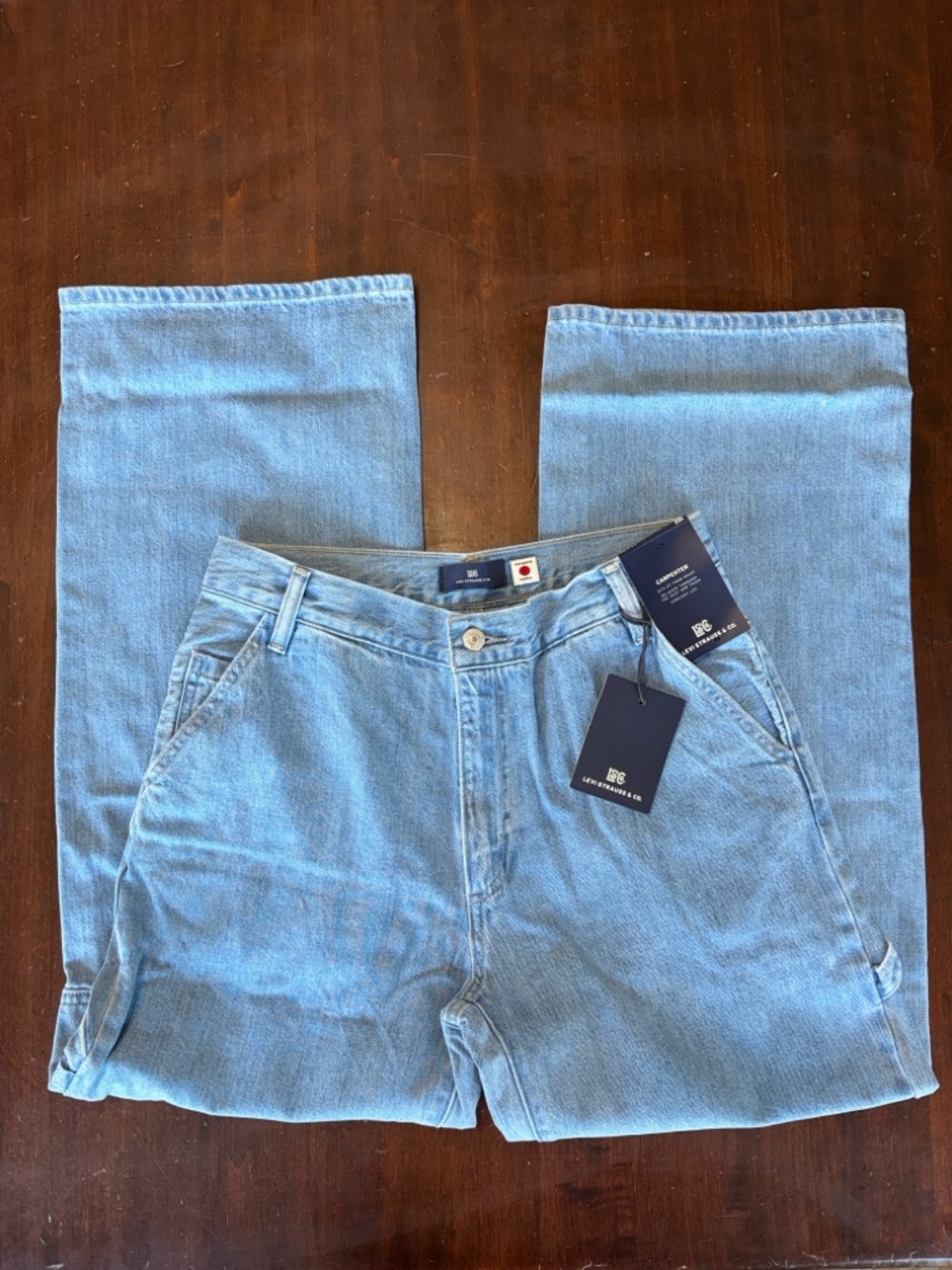 Levis Blue Tab Carpenter Jeans Japanese Fabric Limited Edition Size 28x32 NWT - Picture 7 of 14
